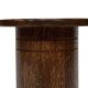 Vintage oak plant table low stool 70s design