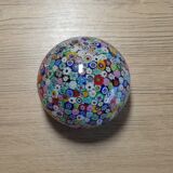 Millefiori paperweight in Murano glass Ø6cm