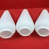 pair of lampshades, Set of 3 Tulips (wall lamps, floor lamp, chandelier) circa 1960