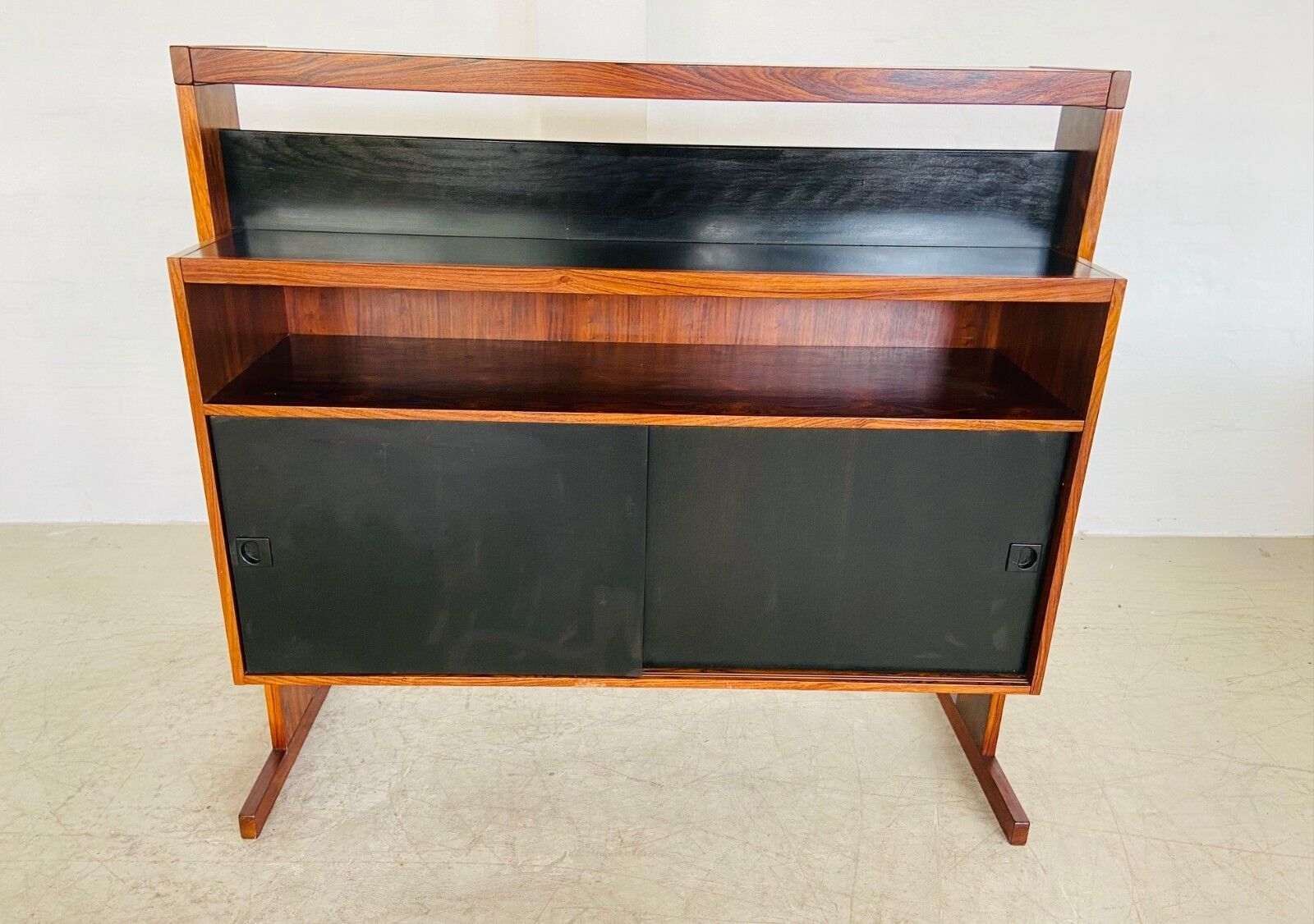 Mid-century rosewood bar and stools by Niels Erik Glasdam Jensen 1960s