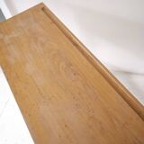 Beech desk or console from around 1930.