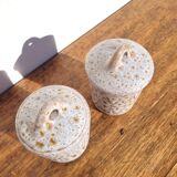 Pair of lidded pots by Jean Austruy in Vallauris