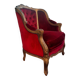 Large Louis XV style padded bergère