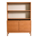 Oak cabinet with tambour doors with upper shelves, 1960s