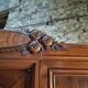 Antique Art Nouveau wardrobe with mirror – Early 20th century