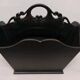 Antique Vintage Carved Wooden Magazine Rack