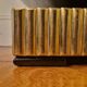 Art Deco console in black lacquered wood