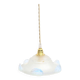 Lampe baladeuse Art déco en verre iridescent