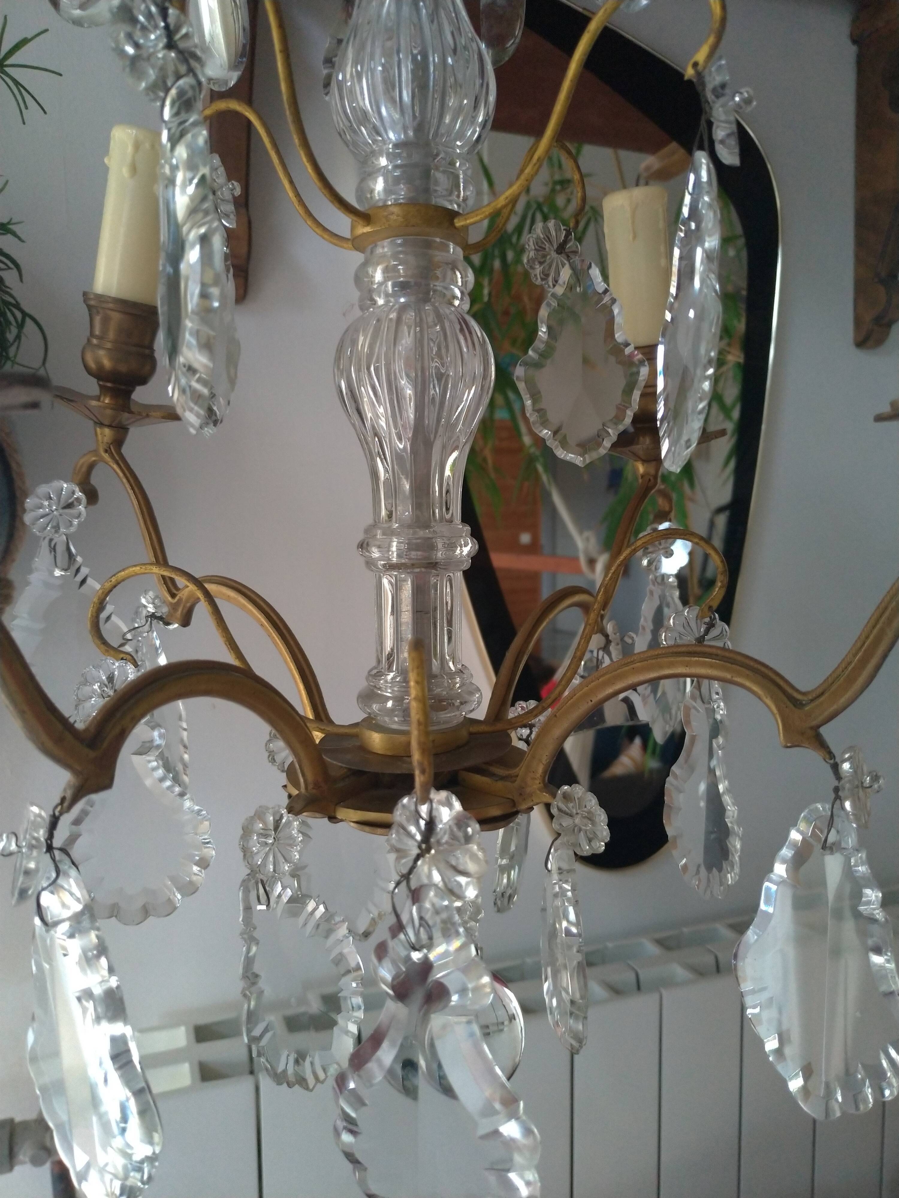 Chandelier and two wall lamps