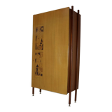 Ingenious sixties wall bed cabinet by C. Princic Gorizia Italy