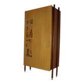 Ingenious sixties wall bed cabinet by C. Princic Gorizia Italy
