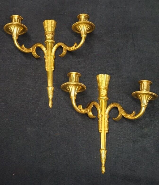 Pair of empire wall sconces