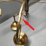 CVL (Val de Loire Creations) ~ Chandelier ~ Chatelet Collection - 5 lights ~ Burnished brass - 21st century