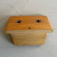 Wall-mounted wooden soap dish