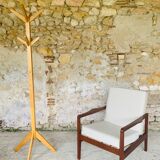 Vintage floor-standing coat rack, circa 1970s