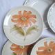 Assiettes à dessert Longwy et St Amand décore de fleurs