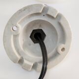 Wall lamp glass Clichy white brass porcelain 30s