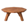 Table basse en chêne brutaliste octangonal hollandais du milieu du siècle