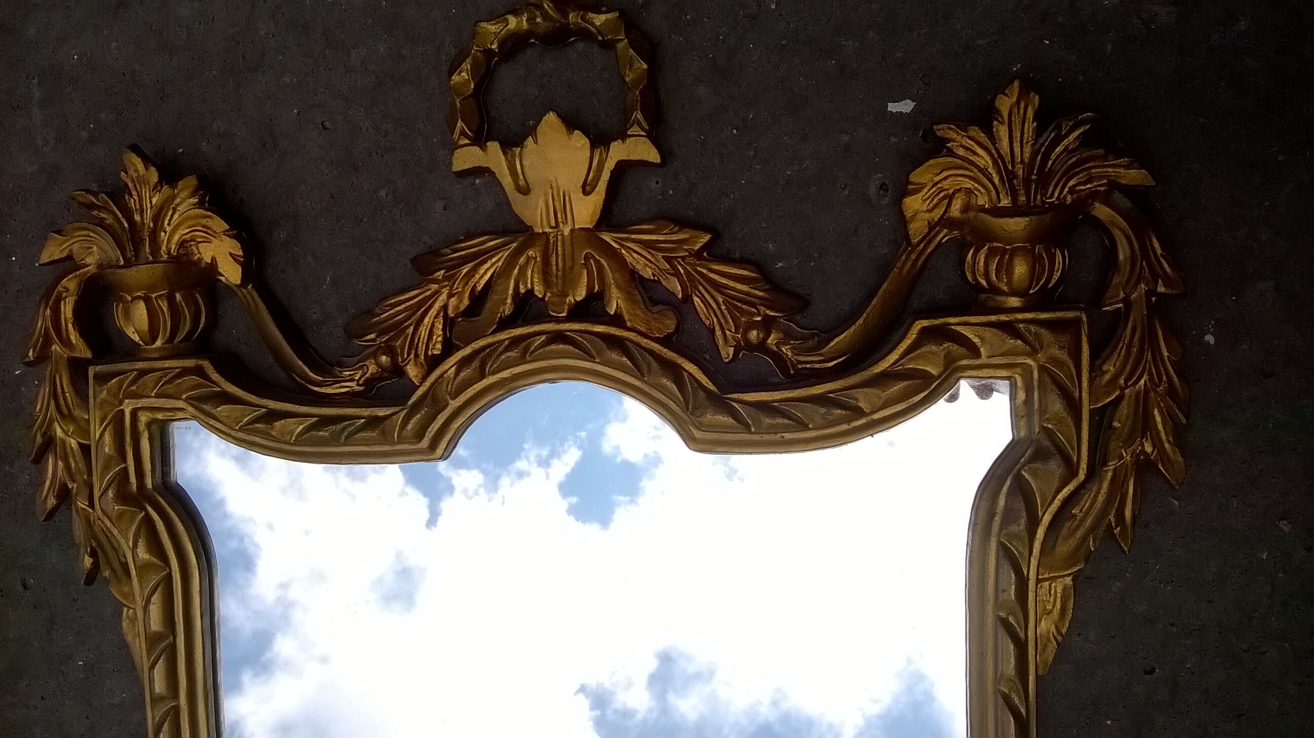 Baroque mirror resin year 70