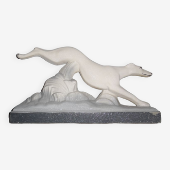 Vintage Art Deco Greyhound Sculpture " The Jump "