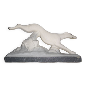 Vintage Art Deco Greyhound Sculpture " The Jump "