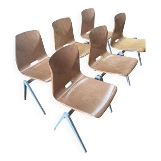 Set of 6 original vintage Pagwood/Pagholz chairs in excellent condition.