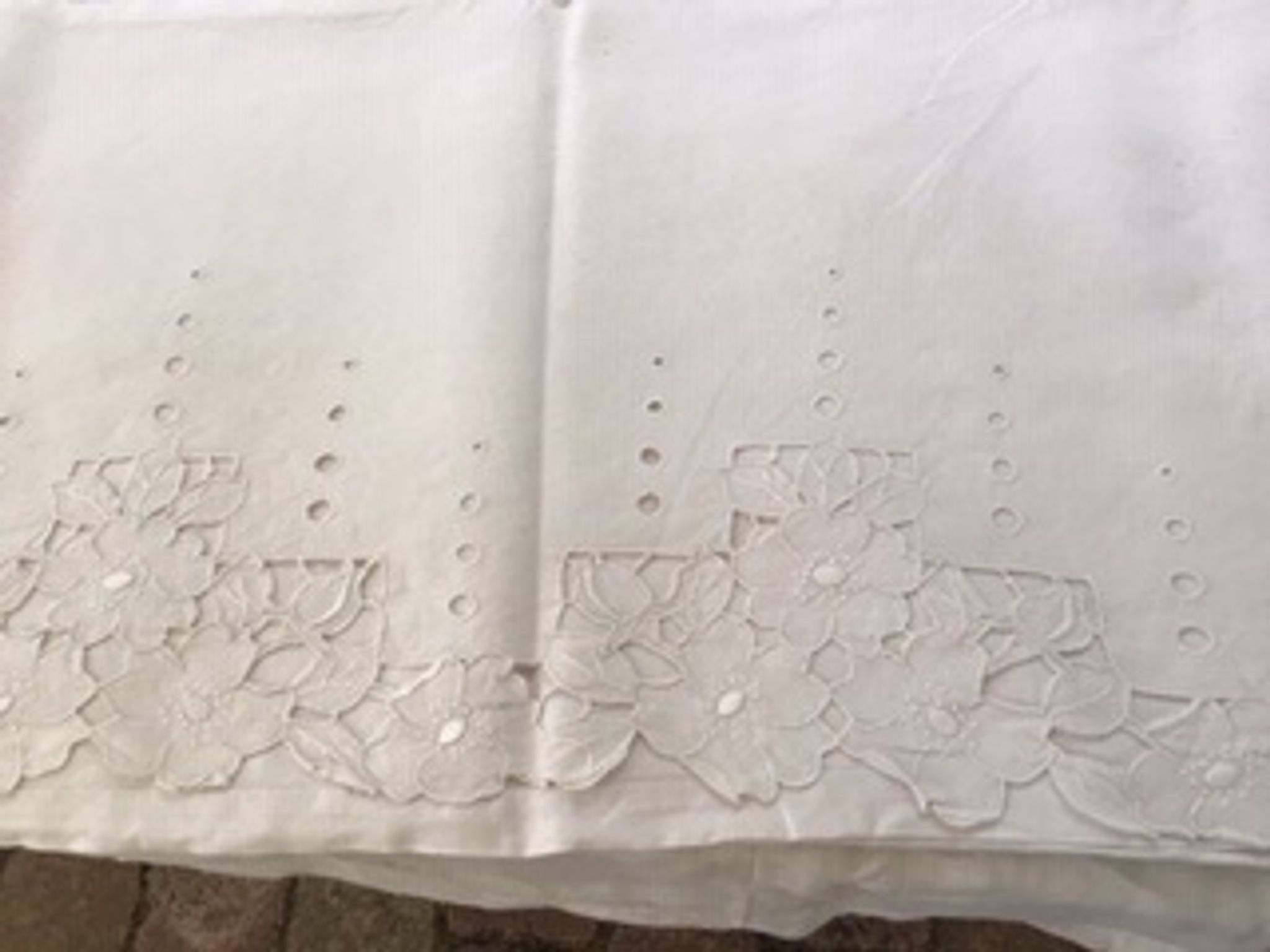 Drap Richelieu 2 personnes pur coton