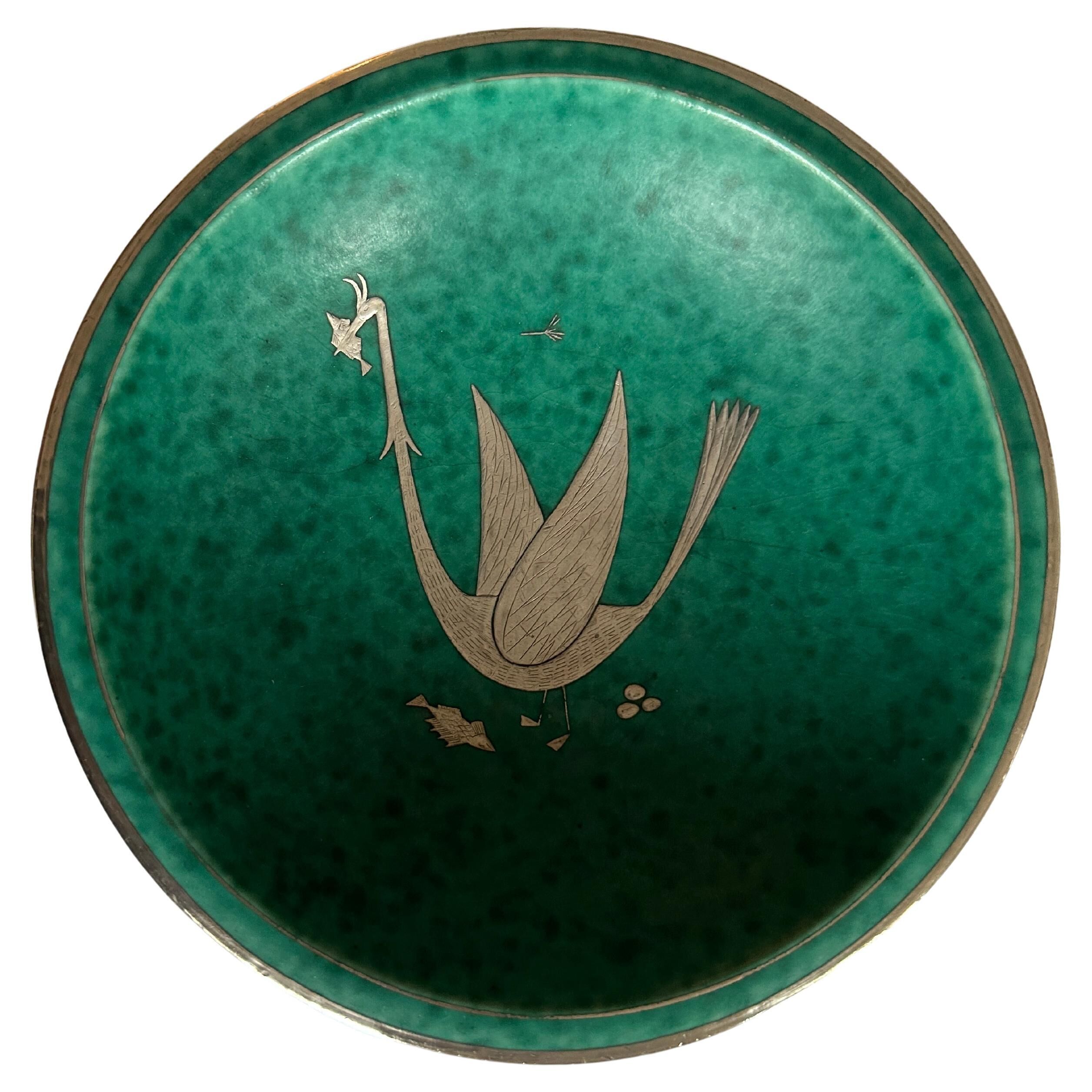 Ceramic bowl by Wilhelm Kage Argenta series for Gustavsberg, Sweden, 1930 Signed