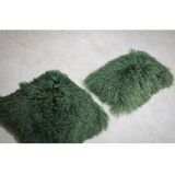 Coussin en peau de mouton tibétain