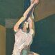 Swedish Oil on Canvas"The Discus Thrower" by Eric Elfvén,vintage and framed