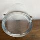 Modernist crystal vase ringing 1970