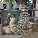 Hot air balloon chandelier