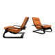 Reupholstered cognac coloured lounge chair, 1960s