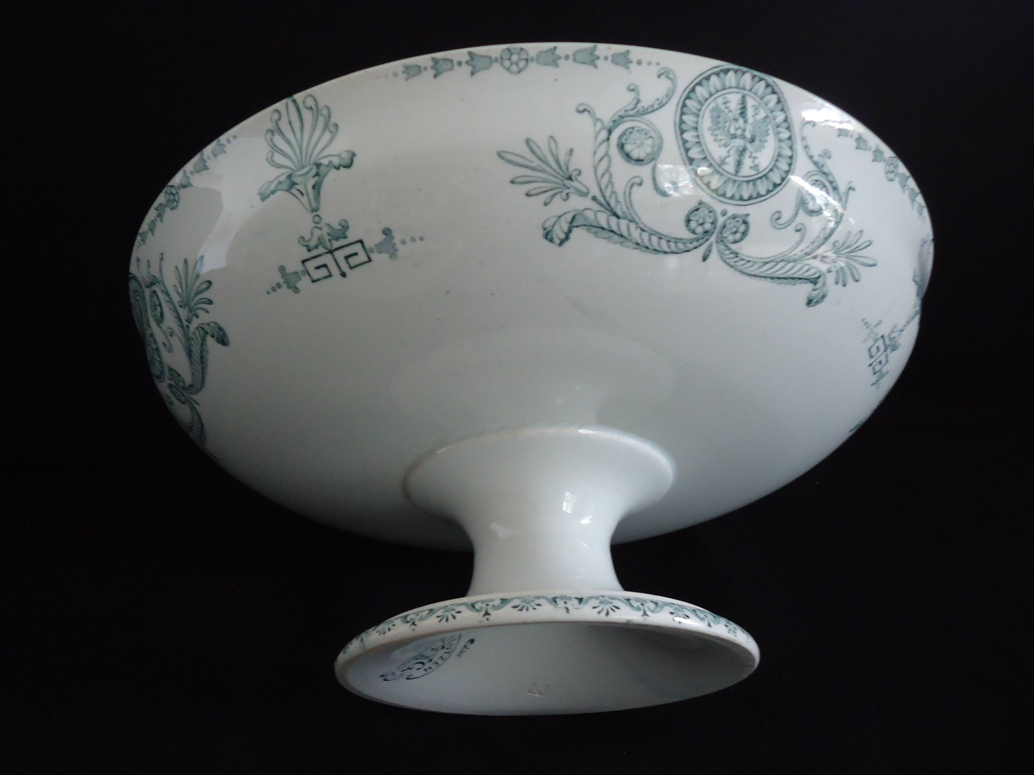 Luneville compotier, Keller et Guerin, Lutzen model