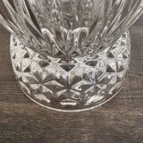 Art Deco vase in cut glass Ruby & Diamond