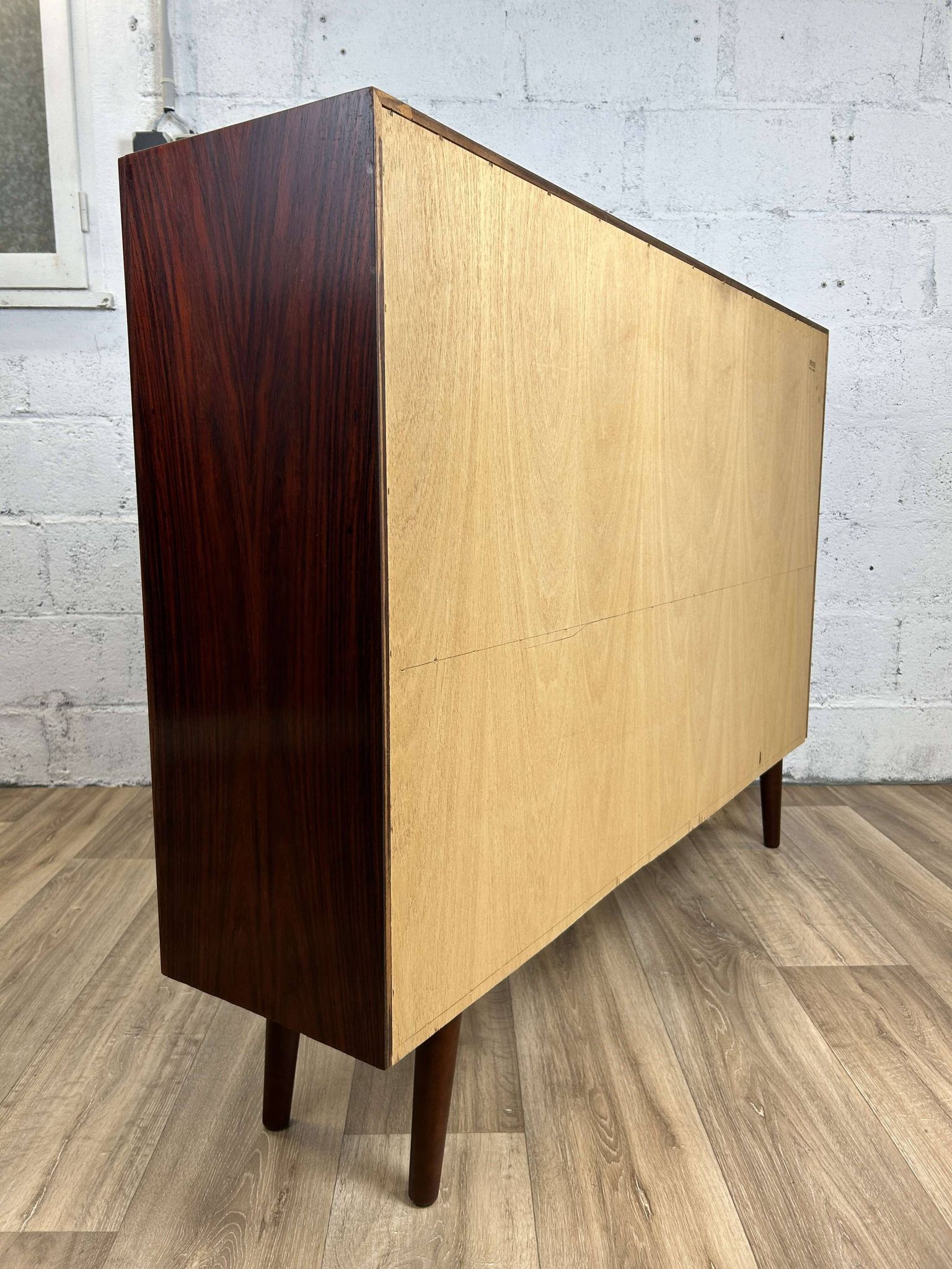 Vintage Scandinavian rosewood bookcase by Brouer, 1960s