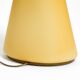 Large 1990s postmodern design floor or table lamp made of colored glass