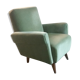 Fauteuil club année 50 60 déjà restauré vert d'eau
