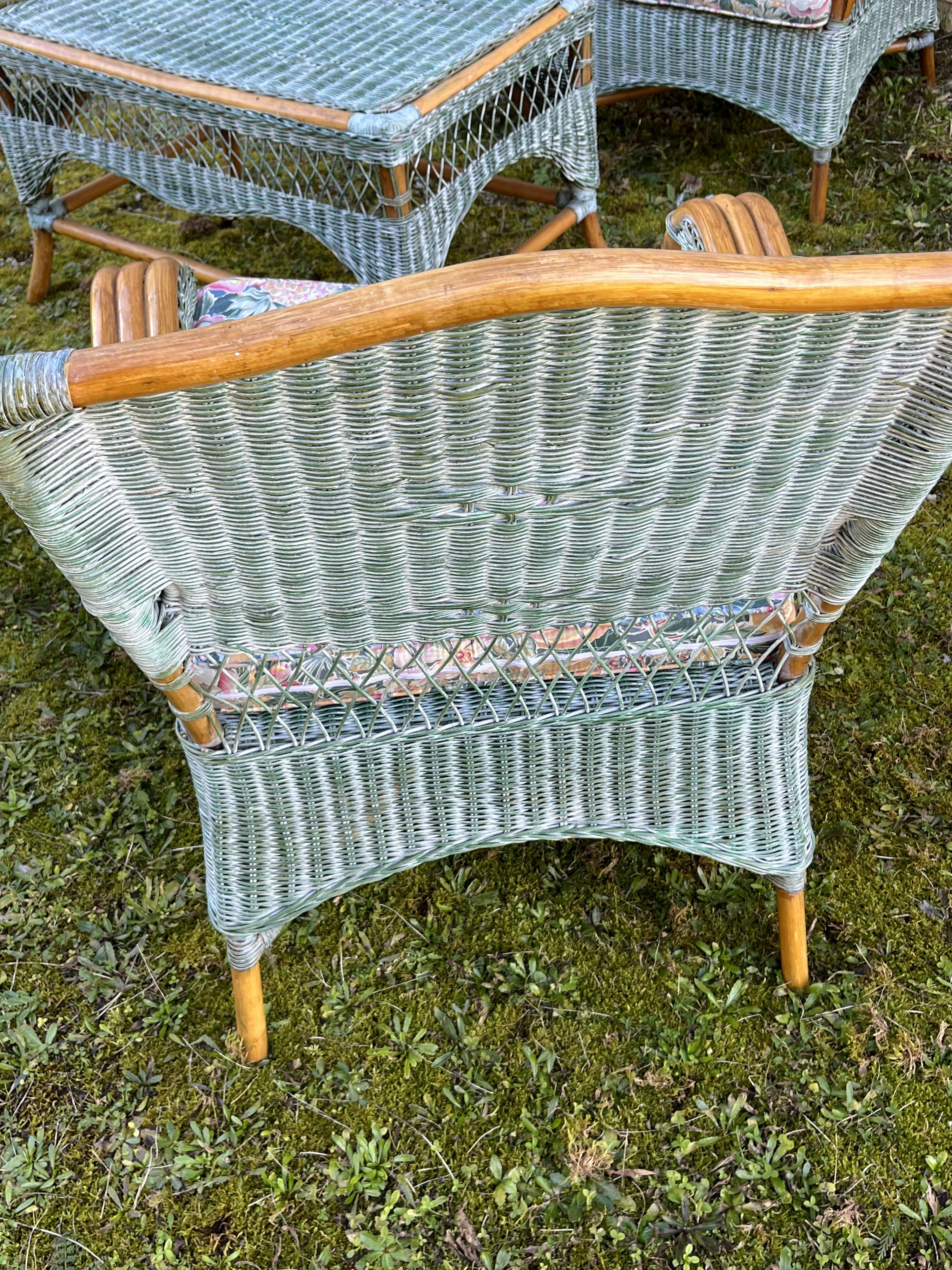 Rattan garden furniture