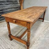 Antique French table farm dining table 19th century 73 x 201 cm