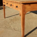Old fir farmhouse table - 4 drawers