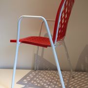 Emu rio style chair, metal, rilsan and pvc, Grosfillex, 1960s /1970