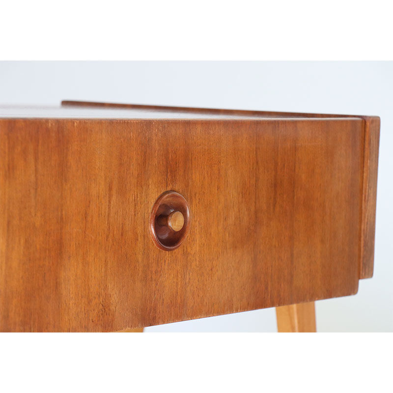 Vintage wooden bedside table 1960