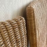 4 vintage rattan chairs