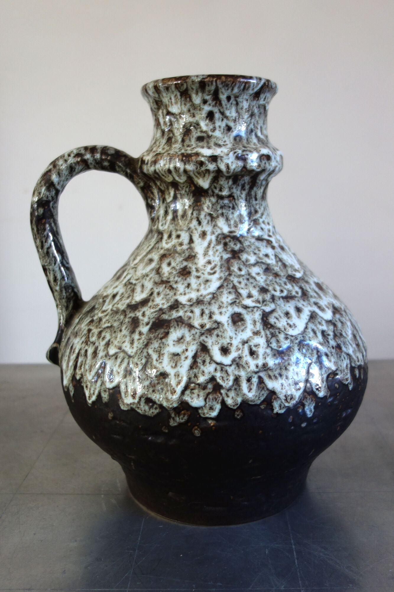 Vintage ceramic vase fat lava West Germany