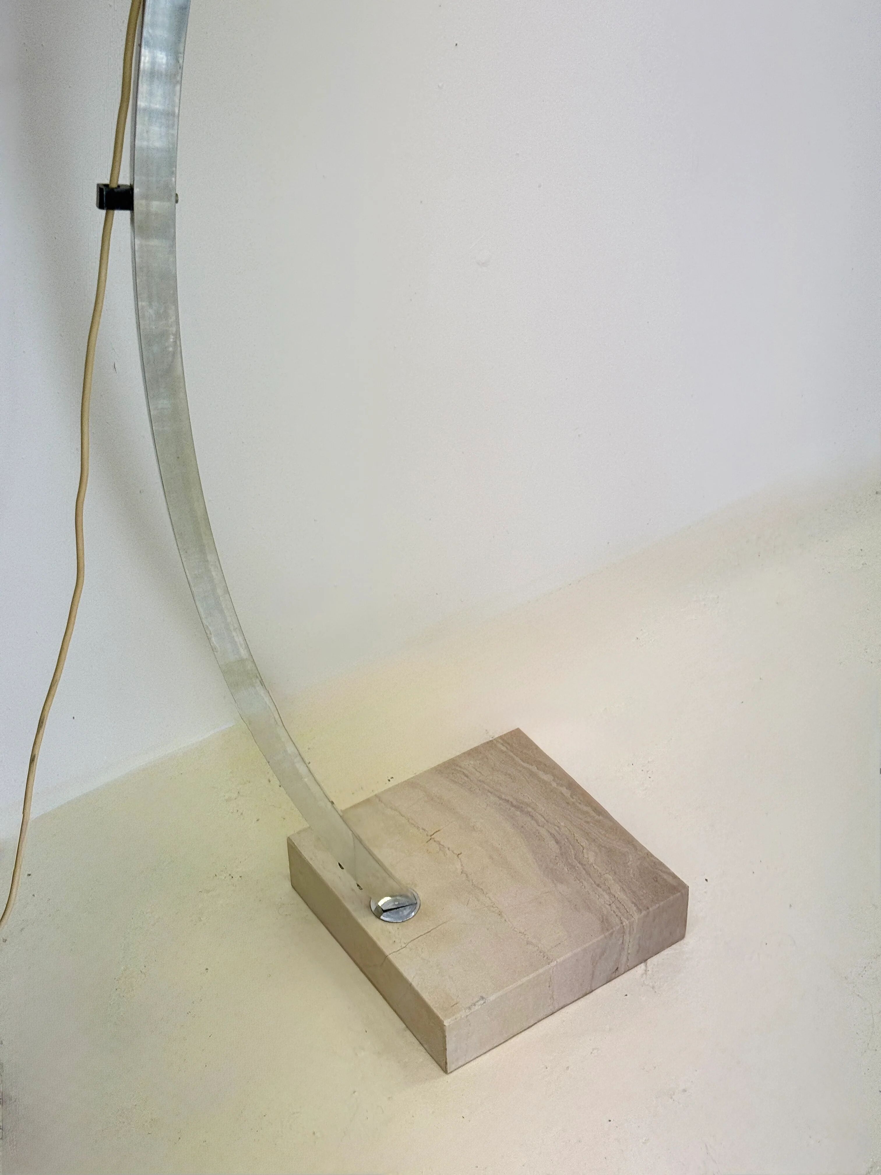 Telescopic "arc" floor lamp — Guzzini, Italy, 1970s