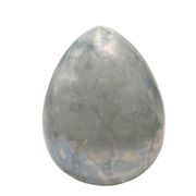 Vintage 1970s French Egg-Shaped Lamp - Marbled Opaline Glass Design