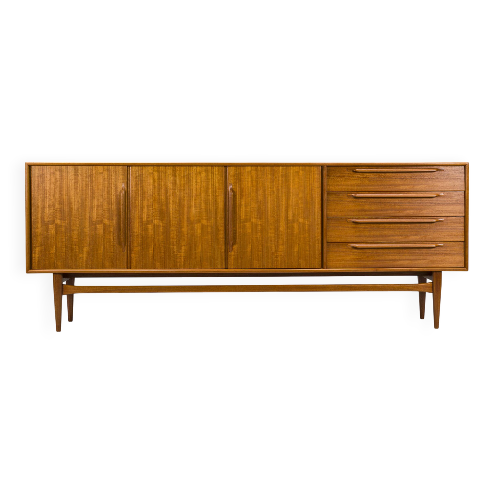 Mid-Century Type 214 Sideboard in Teak by Heinrich Riestenpatt for RT Möbel