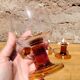 Suite of 6 water glasses 70s