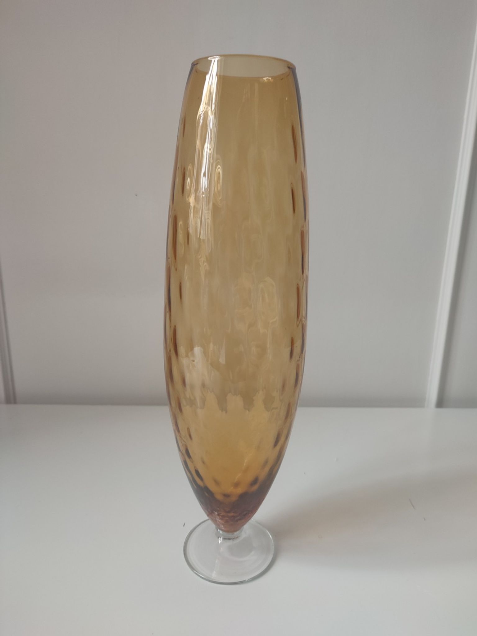 Vase vintage italien en verre